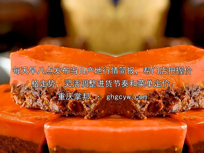 每天早八点发布当日产地行情简报，帮门店把握价格走势，灵活调整进货节奏和菜单定价。