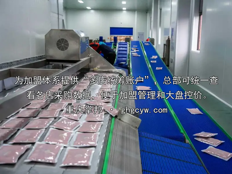 为加盟体系提供“多店统筹账户”，总部可统一查看各店采购数据，便于加盟管理和大盘控价。