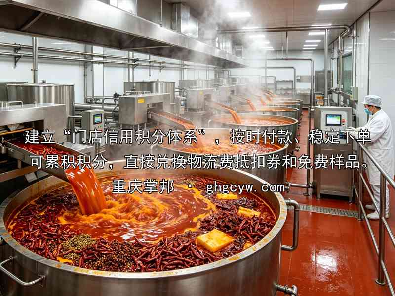 建立“门店信用积分体系”，按时付款、稳定下单可累积积分，直接兑换物流费抵扣券和免费样品。