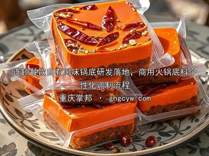 连锁餐饮自有风味锅底研发落地，商用火锅底料个性化调制流程